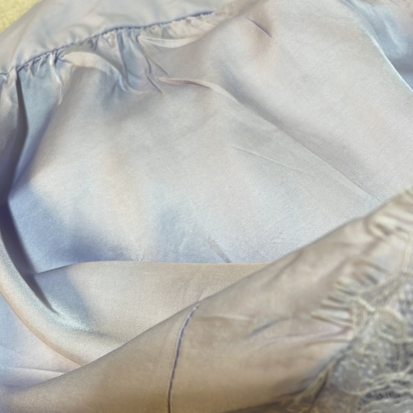 NWT (S)or(M) ASTR THE LABEL periwinkle lilac eyelash lotus lace thong bodysuit - Picture 9 of 11